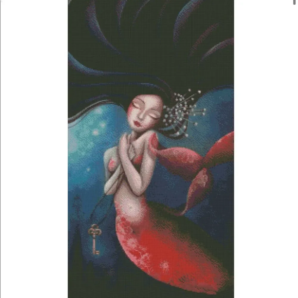 Sybile Art Sirène Diamond Painting Cover Minder Rare DIYmoon Shop.